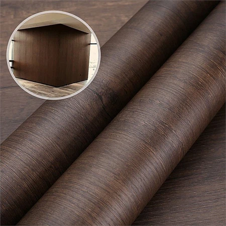 Dark Wooden PVC Film